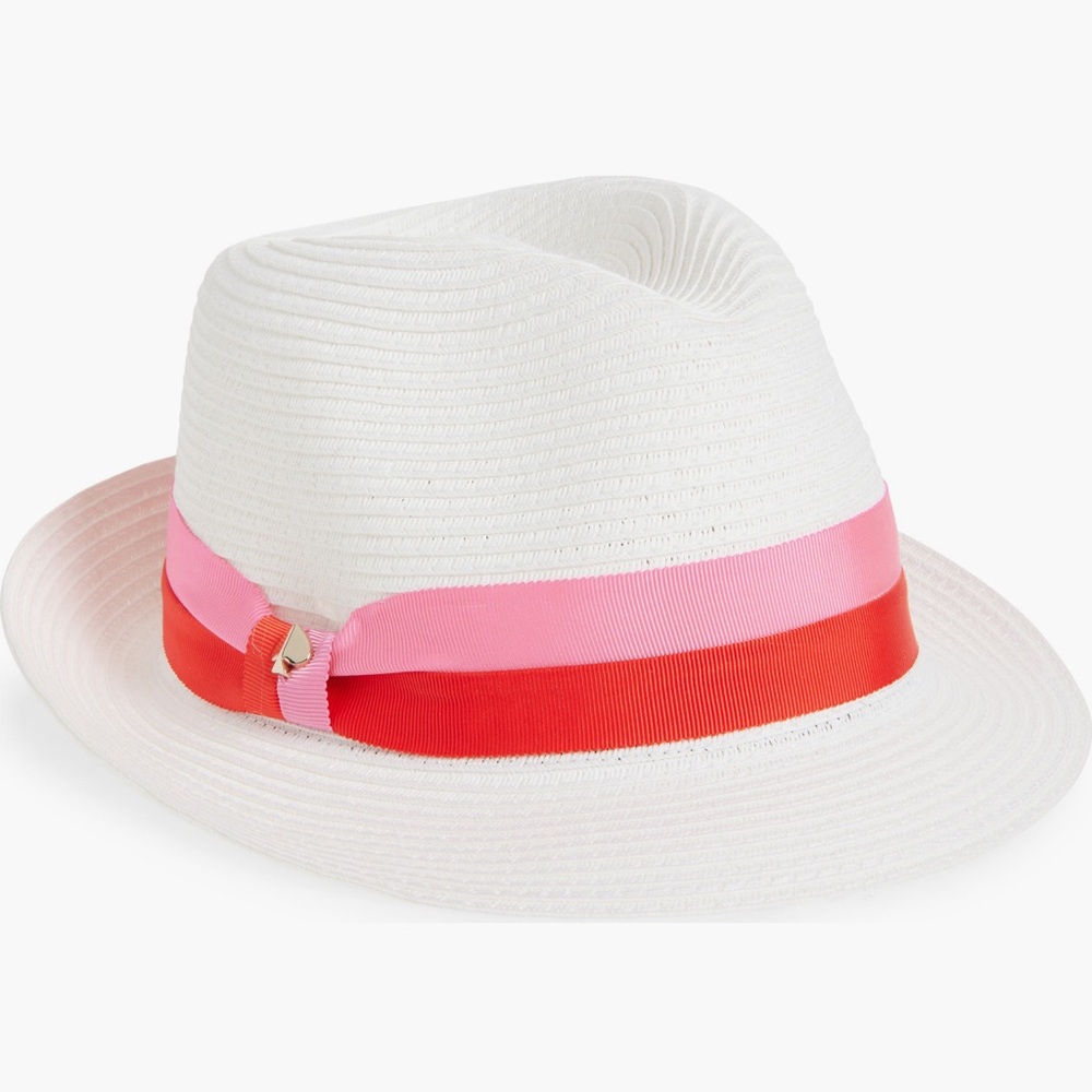 🔥🔥KATE SPADE NEW YORK trilby ribbon fedora
